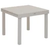 TABLE PIAZZA EXTENSIBLE ALUMINIUM ARGILE 8 PLACES