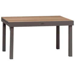 TABLE PIAZZA EXTENSIBLE ALUMINIUM HOUBLON 10 PLACES