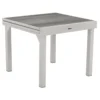 TABLE PIAZZA EXTENSIBLE ALUMINIUM SMOKE 8 PLACES