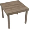 TABLE PIAZZA EXTENSIBLE VERRE IMPRIME CAFE 8 PLACES