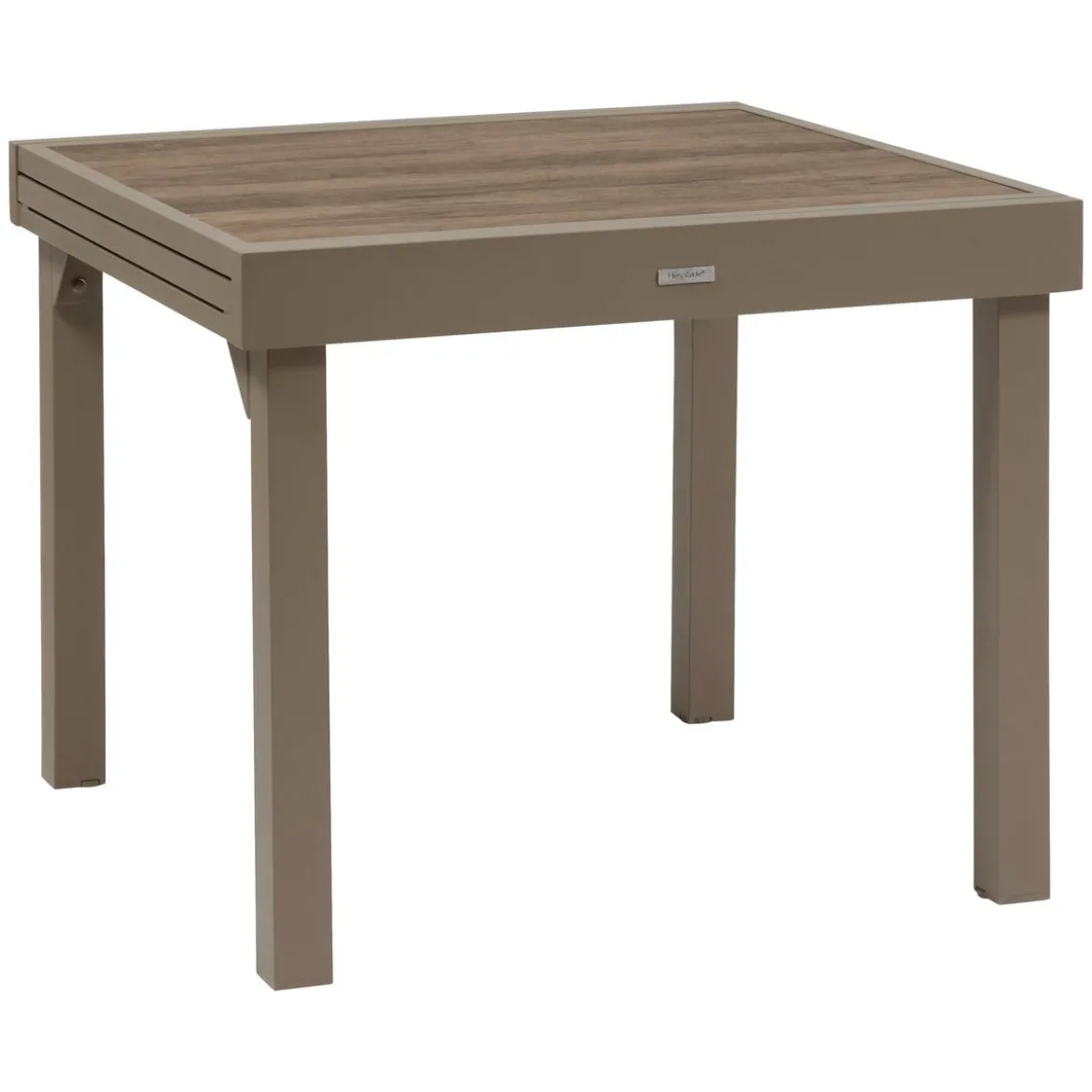 TABLE PIAZZA EXTENSIBLE VERRE IMPRIME CAFE 8 PLACES