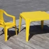 TABLE PLASTIQUE BEBE JAUNE