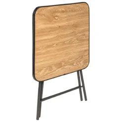 TABLE PLIANTE METAL MELAMINE D.60X60CM