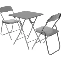 TABLE PLIANTE 60X60CM GRIS