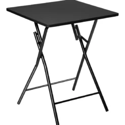 TABLE PLIANTE 60X60CM NOIR