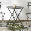 TABLE RONDE PLIANTE CAMARGUE GRIS