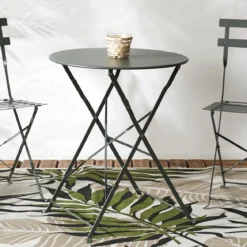 TABLE RONDE PLIANTE CAMARGUE GRIS