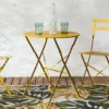 TABLE RONDE PLIANTE CAMARGUE JAUNE SOLEIL