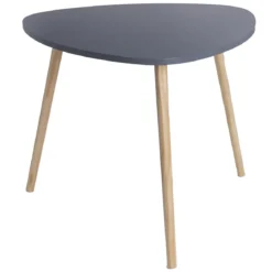 TABLE TRIANGLE GRIS 59.5X59.5X50CM