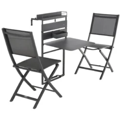 TABLETTE FIRA ALUMINIUM PLIANTE GRAPHITE 2 PLACES