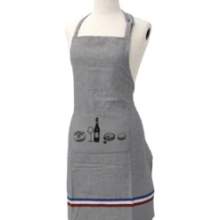 TABLIER DE CUISINE FRANCE 65X80CM GRIS