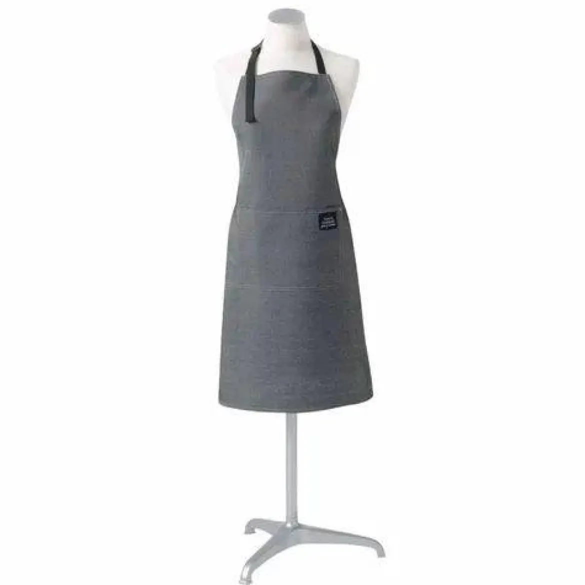 TABLIER ET POCHE 60X84CM CHAMBRAY UNI HAROLD GRIS