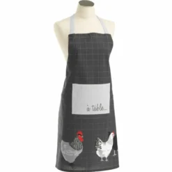 TABLIER 60X84CM COTON AUBERGE ANTH