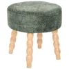 TABOURET APPOINT CHENILLE SPOLO CEDRE