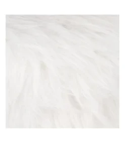 TABOURET APPOINT FOURRURE OSLO BLANC