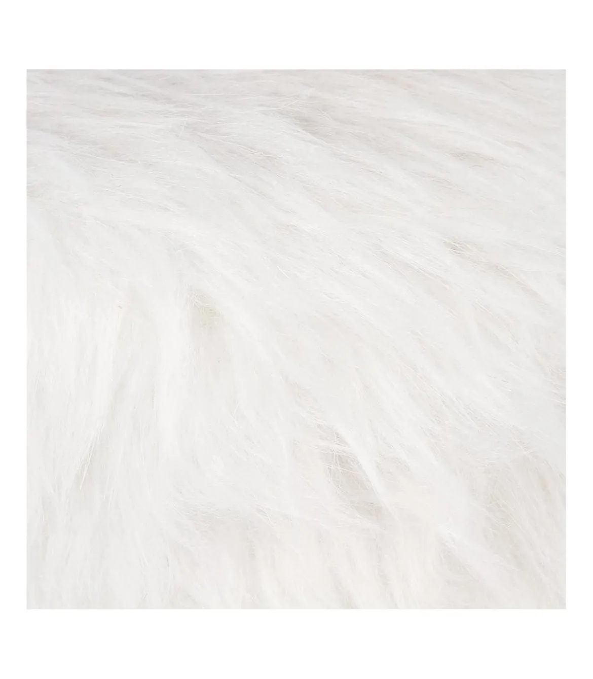 TABOURET APPOINT FOURRURE OSLO BLANC