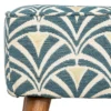 TABOURET D APPOINT CHIARA BLEU ET BLANC