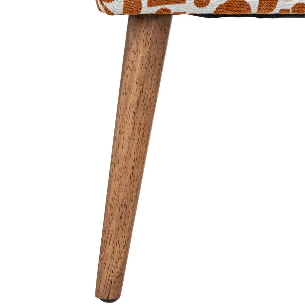 TABOURET D APPOINT CHIARA CHENILLE JACQUARD OCRE