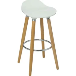 TABOURET DE BAR BLANC FILEL