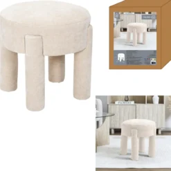 TABOURET GM EMILIA BEIGE