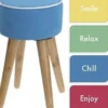 TABOURET IMPRIME 4ASS COUL