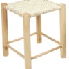 TABOURET MACRAME 37X37X42CM