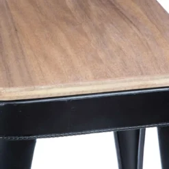 TABOURET METAL JORIS NOIR D.38X39.9CM