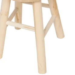 TABOURET NYAR PAULOWNIA BEIGE D.28X41CM