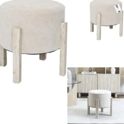 TABOURET PM EMILIA BEIGE