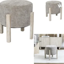 TABOURET PM EMILIA TAUPE