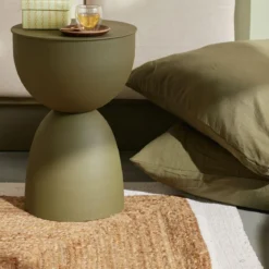 TABOURET TABLE APPOINT 30X30X46CM MATCHA