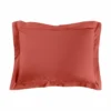 TAIE D OREILLER 50X70CM UNI 57 FILS LINA TERRACOTTA