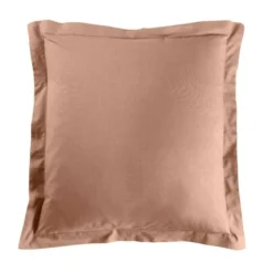 TAIE D OREILLER 63X63CM UNI 57 FILS LINA BLUSH