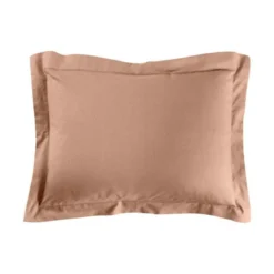 TAIE D OREILLER 50X70CM UNI 57 FILS LINA BLUSH