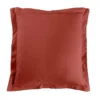 TAIE D OREILLER 63X63CM UNI 57 FILS LINA TERRACOTTA