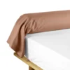 TAIE DE TRAVERSIN 85X185CM UNI 57 FILS LINA BLUSH