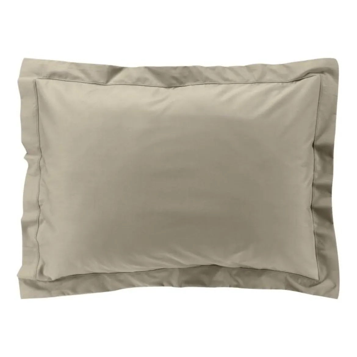 TAIE OREILLER 50X70CM PERCALE UNI 78 FILS SABLE