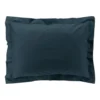 TAIE OREILLER 50X70CM PERCALE UNI 78 FILS BLEU NUIT