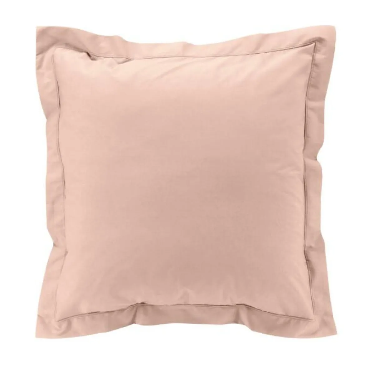 TAIE OREILLER 63X63CM PERCALE UNI 78 FILS NUDE