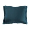 TAIE OREILLER 50X70CM UNI 57 FILS LINA BLEU