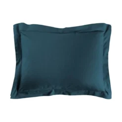 TAIE OREILLER 50X70CM UNI 57 FILS LINA BLEU
