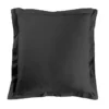 TAIE OREILLER 63X63CM UNI 57 FILS LINA NOIR