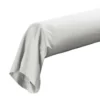 TAIE TRAVERSIN 85X185CM PERCALE UNI 78 FILS BLANC