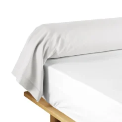 TAIE TRAVERSIN 85X185CM UNI 57 FILS LINA BLANC