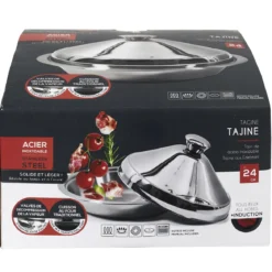 TAJINE ACIER INOXYDABLE 24CM