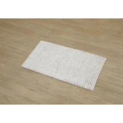 TAPIS BOULES 50X90CM BLANC