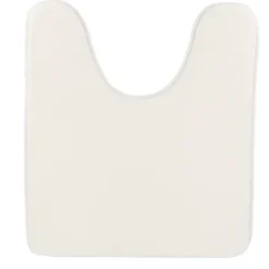 TAPIS CONTOUR WC MICROFIBRE UNI 45X50 CM BLANC