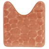 TAPIS CONTOUR WC MICROFIBRE GALET 45X50CM CUIVRE