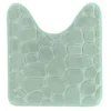 TAPIS CONTOUR WC MICROFIBRE GALET 45X50CM EUCALYPTUS