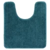 TAPIS CONTOUR WC 45X50CM DESSOUS LATEX BLEU CANARD